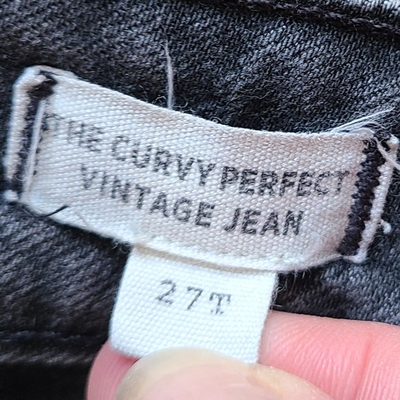 MADEWELL THE CURVY PERFECT VINTAGE JEANS high waist stretch ankle sz 27T - Picture 7 of 7